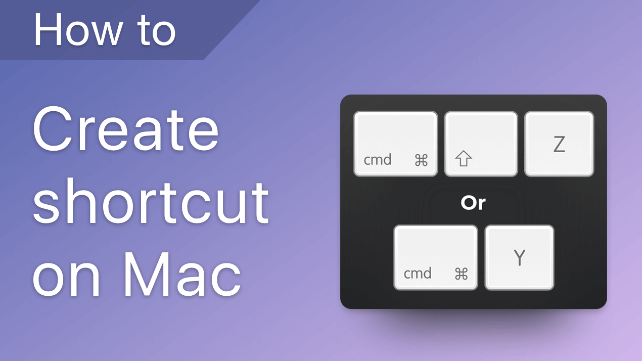 How to create a shortcut on a Mac