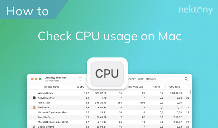 How to check Mac CPU usage