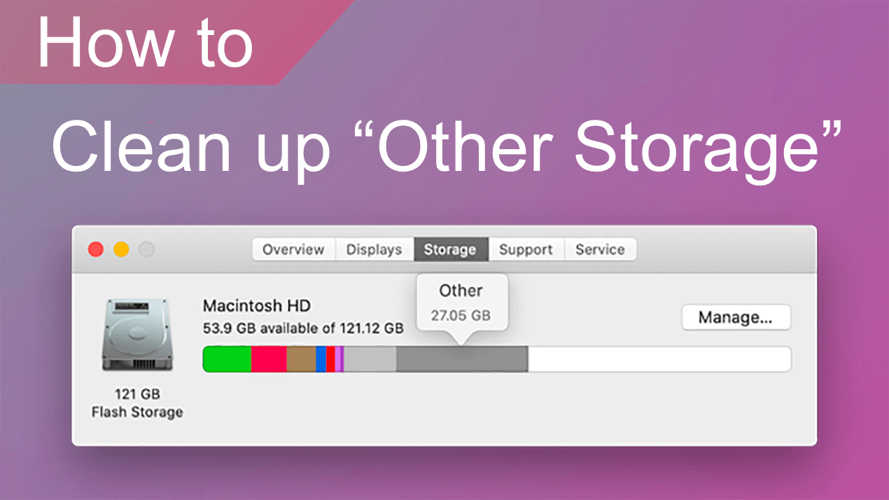 how to clean out mac system storage