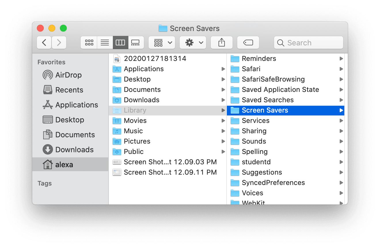 screen saver mac pluged in