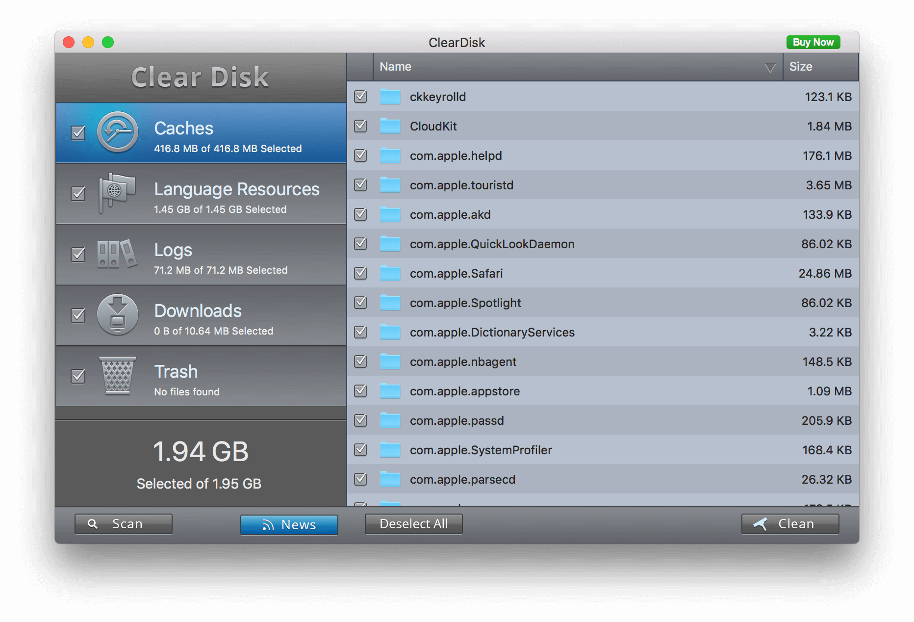 macbook cache cleaner