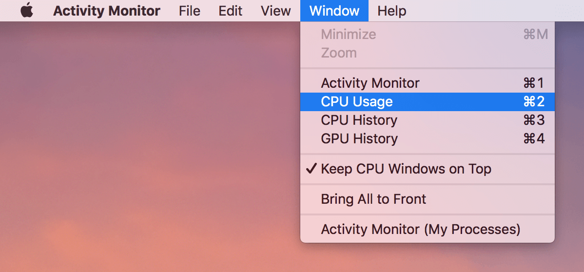 cpu utilization mac