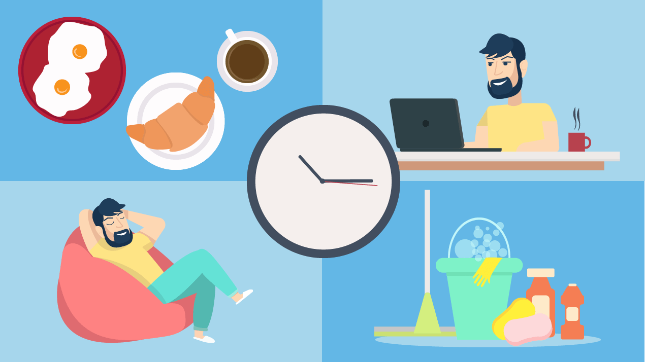 how to be productive at home