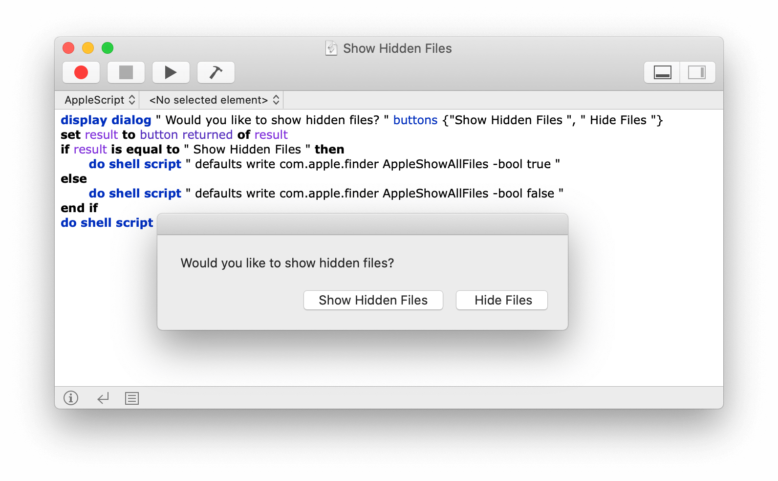 see hidden files mac terminal