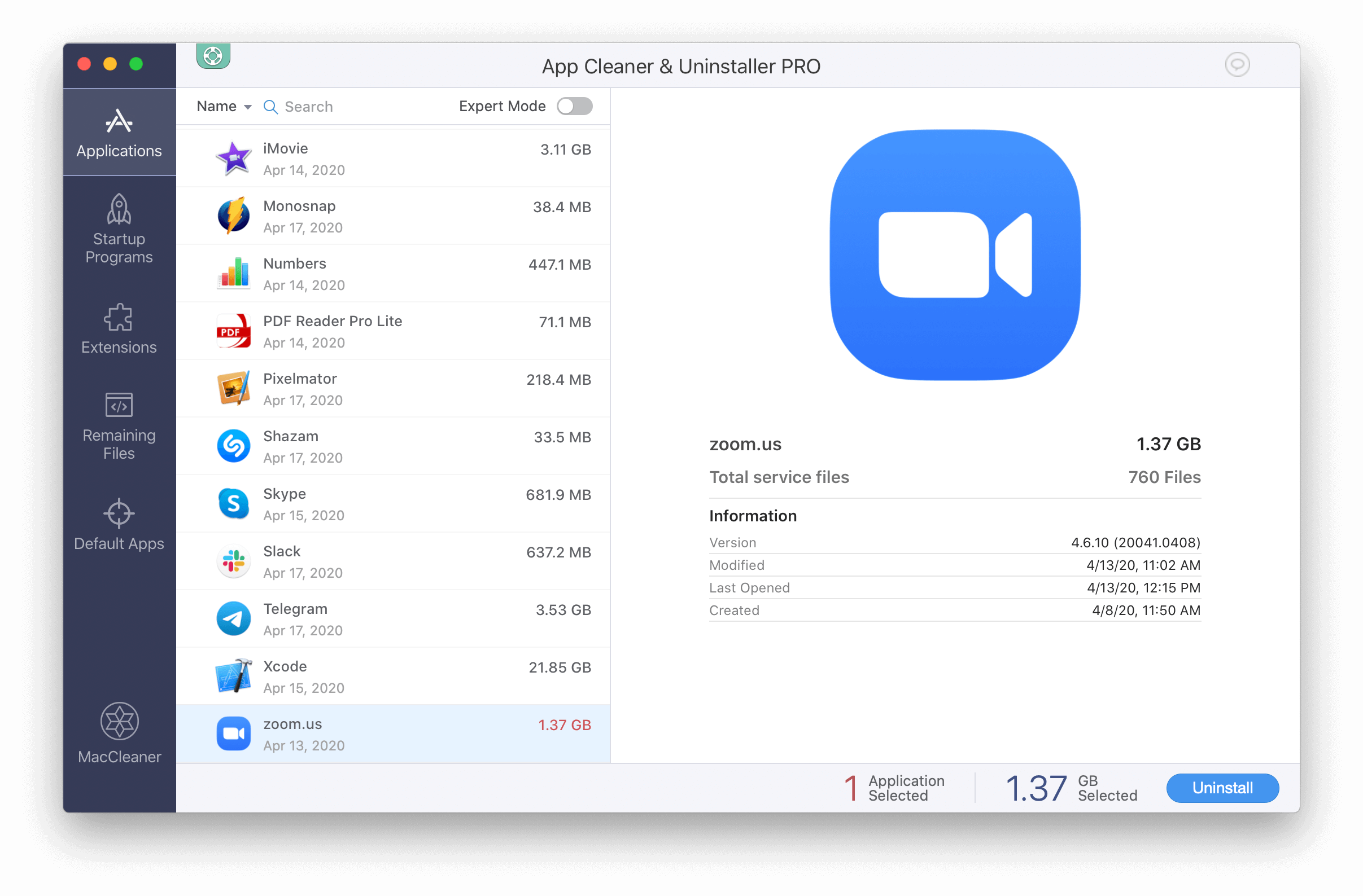 deleted zoom keybase app images from