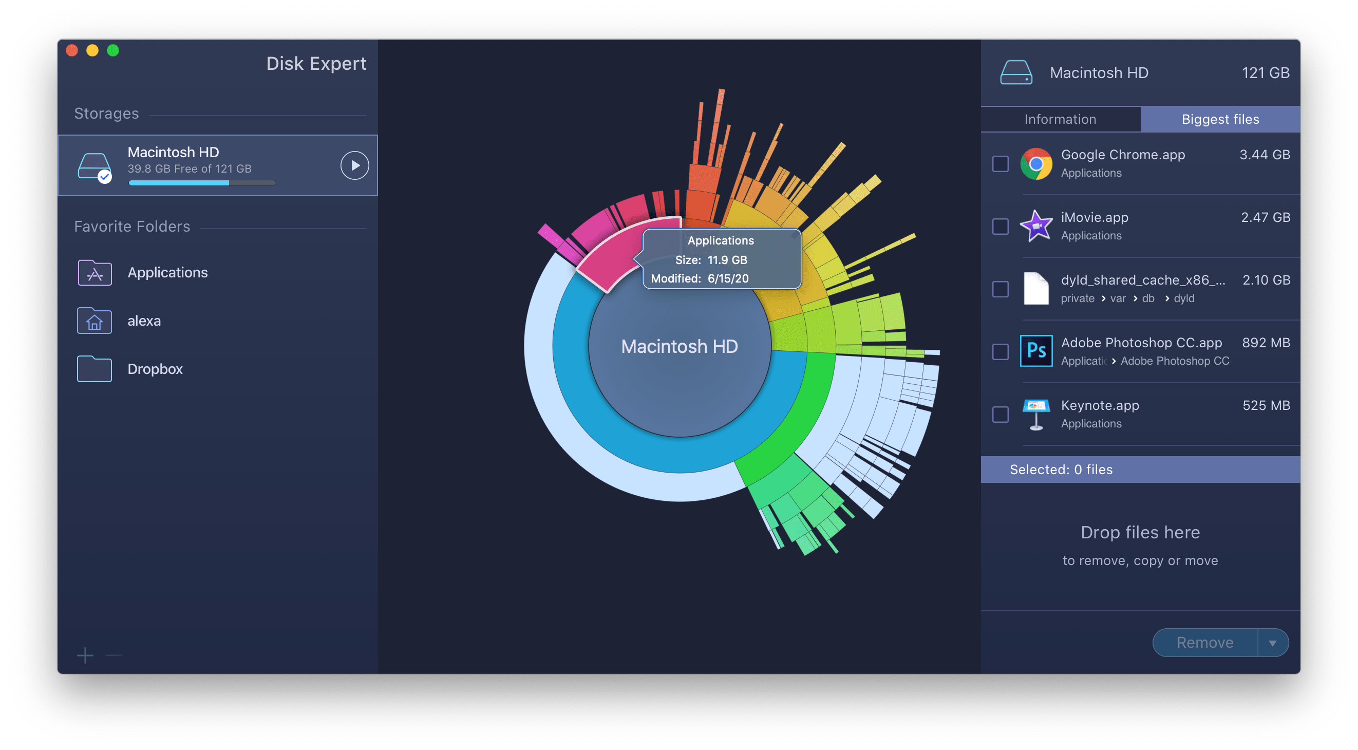 mac disk space full analyze