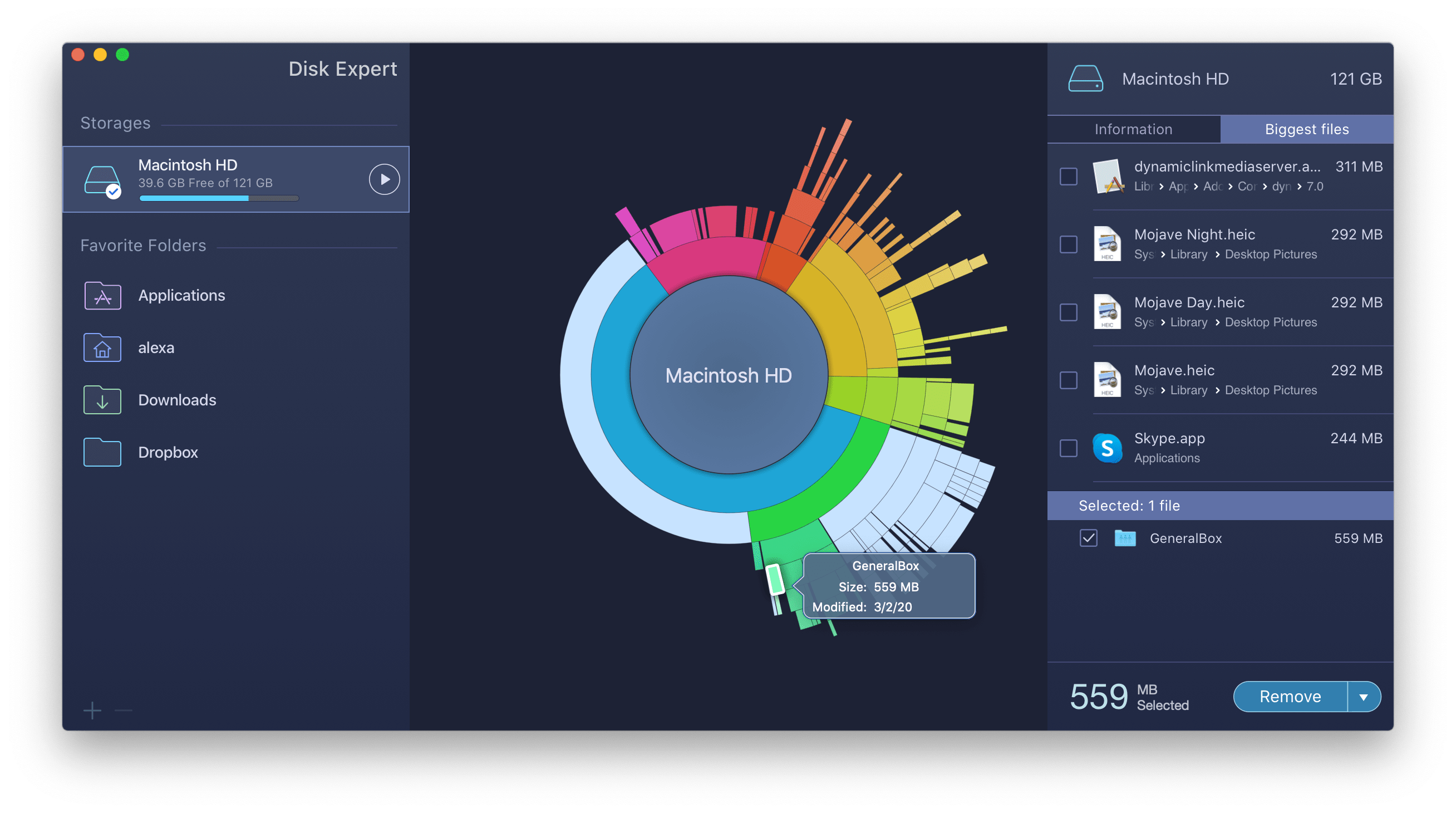 finding out the mac hard drive space