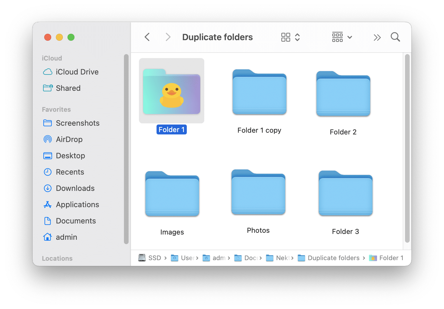 Changed folder icon in Finder