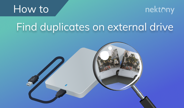 How to find duplicate files on external hard drive