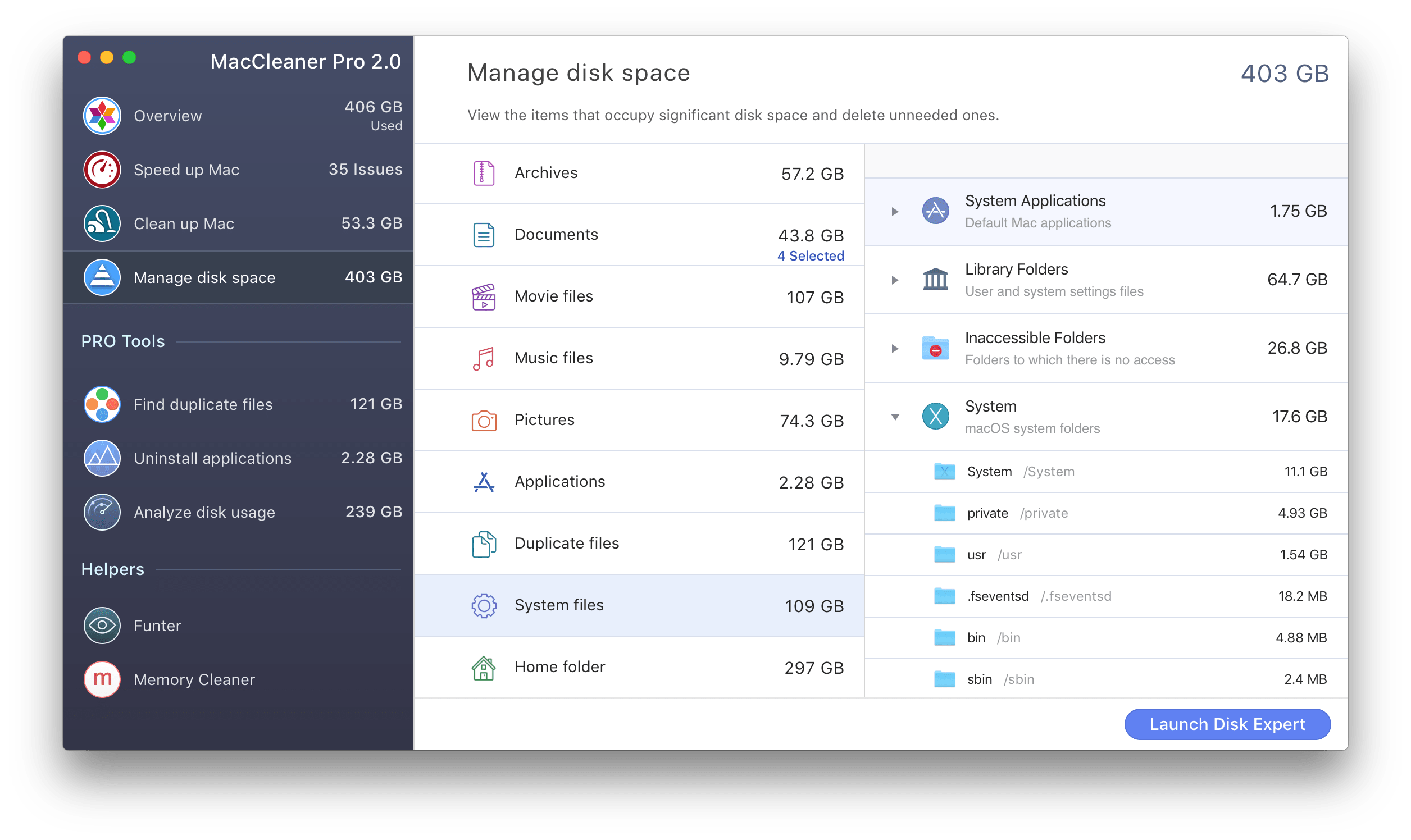 file system cleaner mac