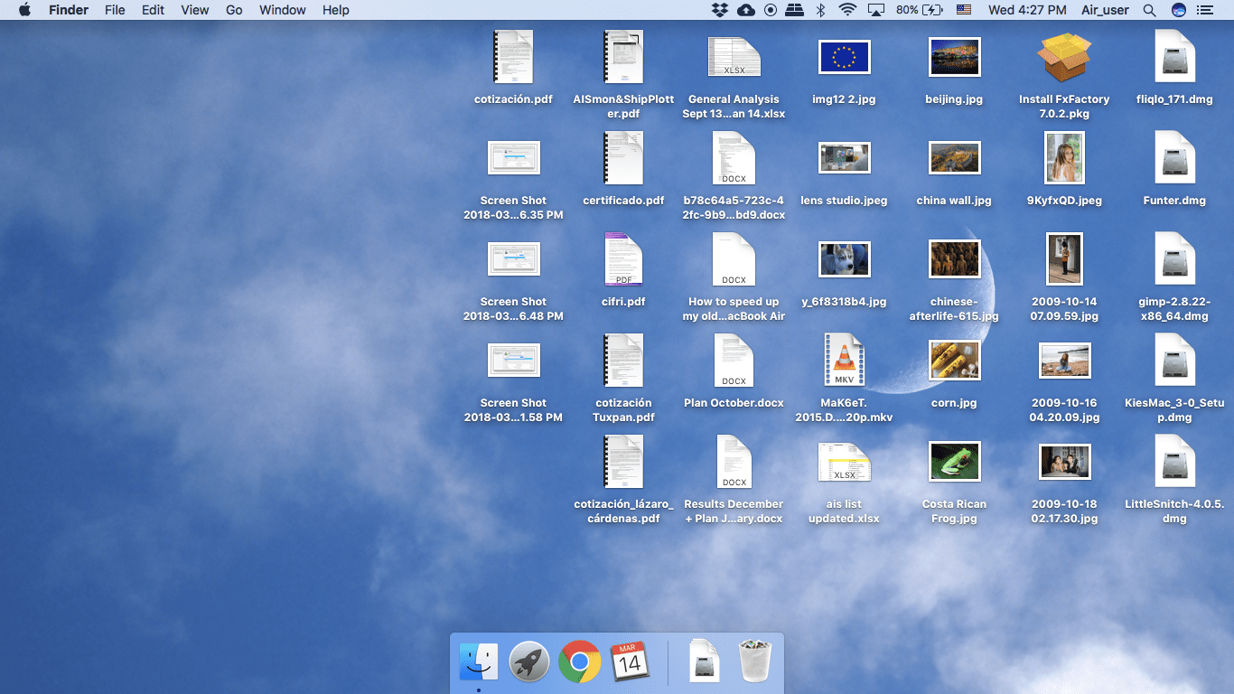 how to clean up mac desktop