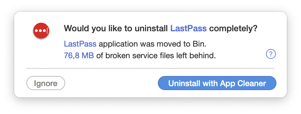 uninstall lastpass extension