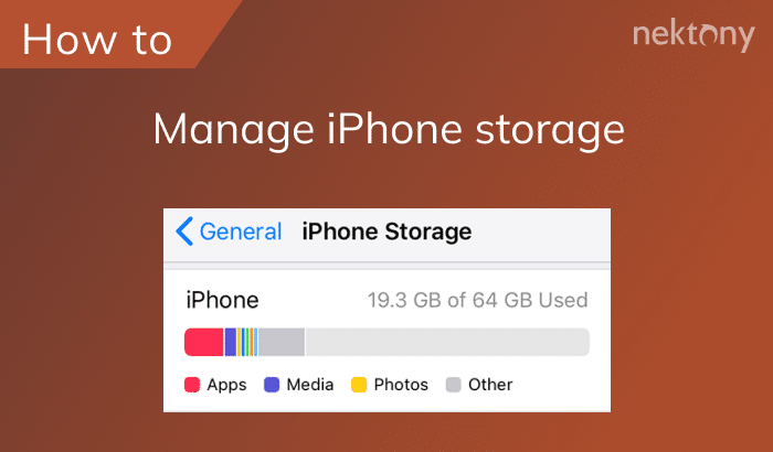 How to manage storage on an iPhone?