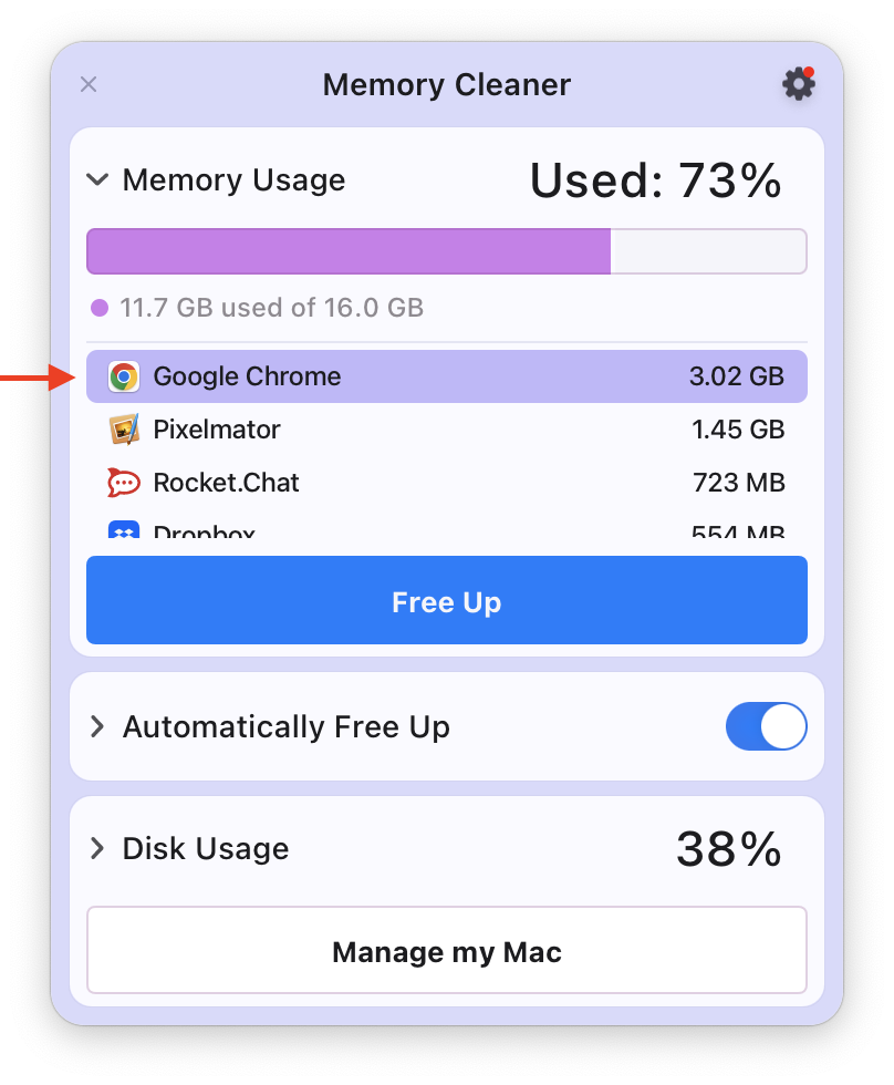 memory consumer chrome