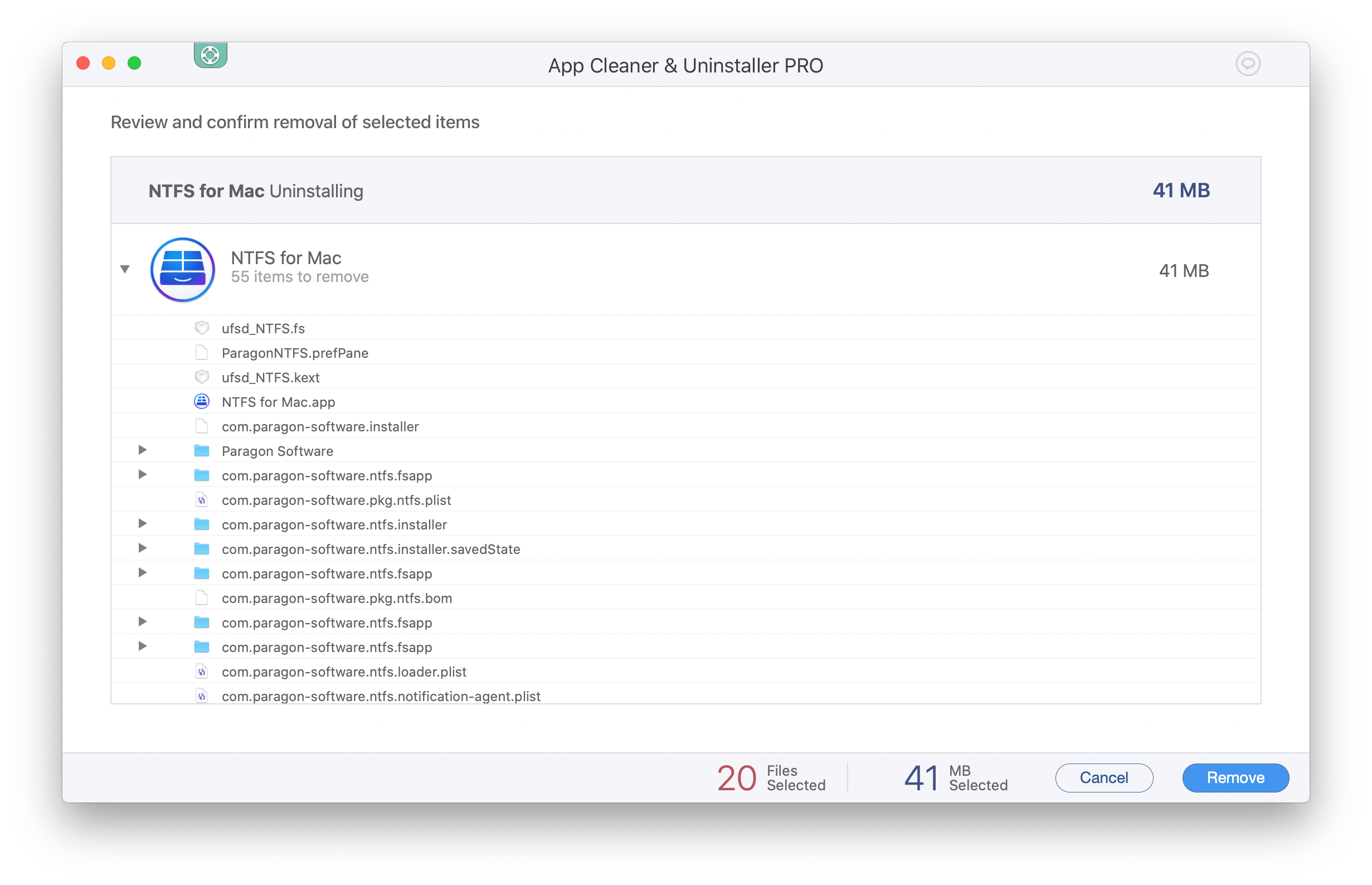 paragon ntfs for mac hidden files