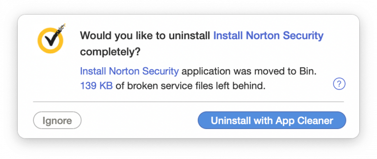 norton uninstall tool mac
