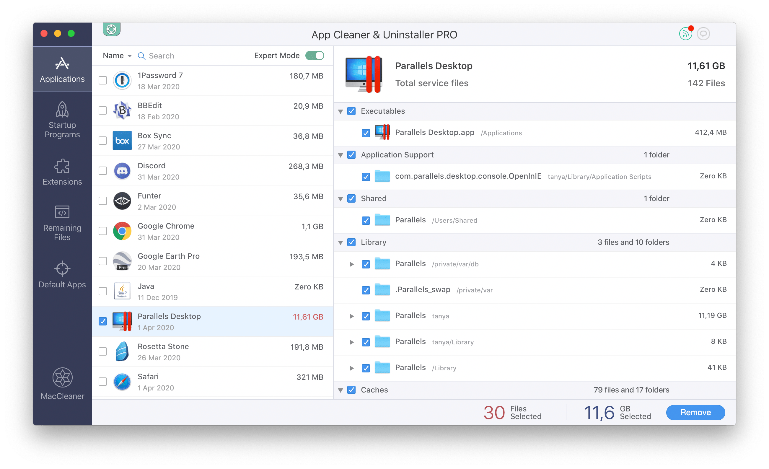 delete parallels vm