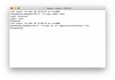 uninstall python 2.7 and install python 3 mac