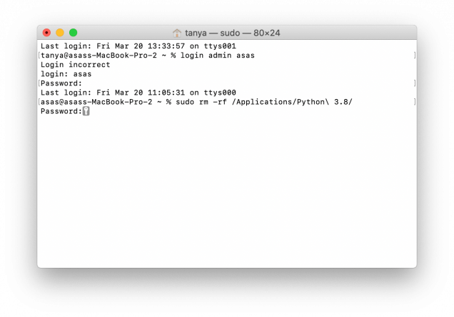 how to uninstall python3 on mac
