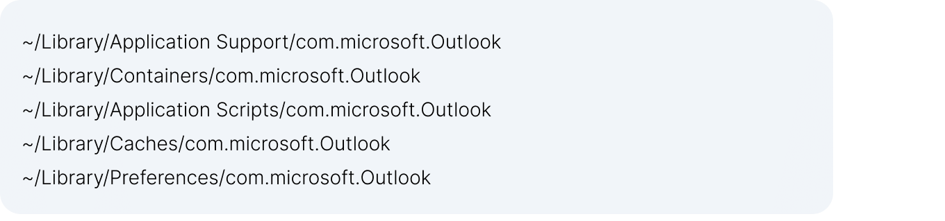 Outlook related files in Library