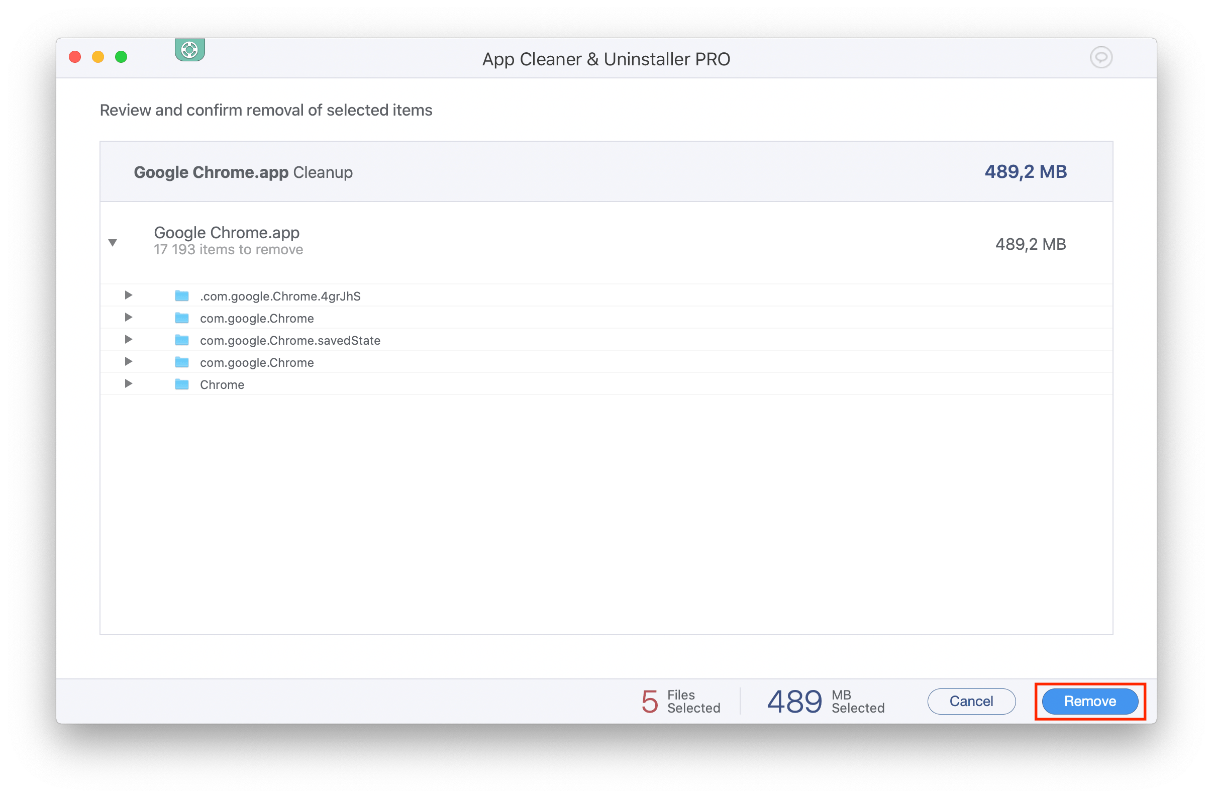 confirmation window to clear browser cache