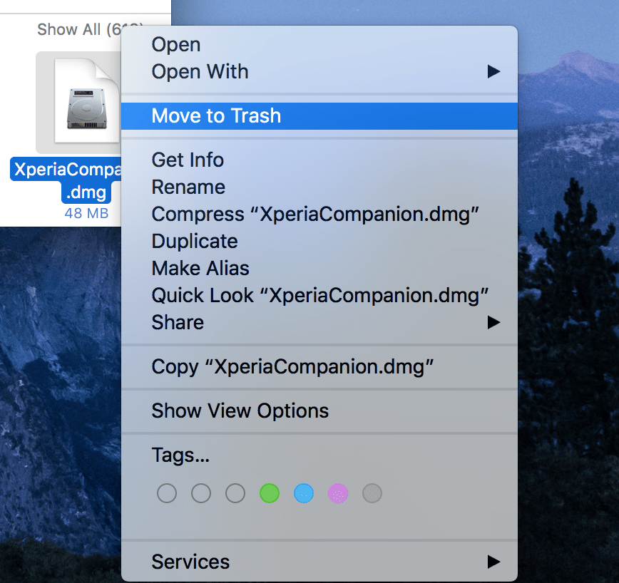 where is mac trash folder located