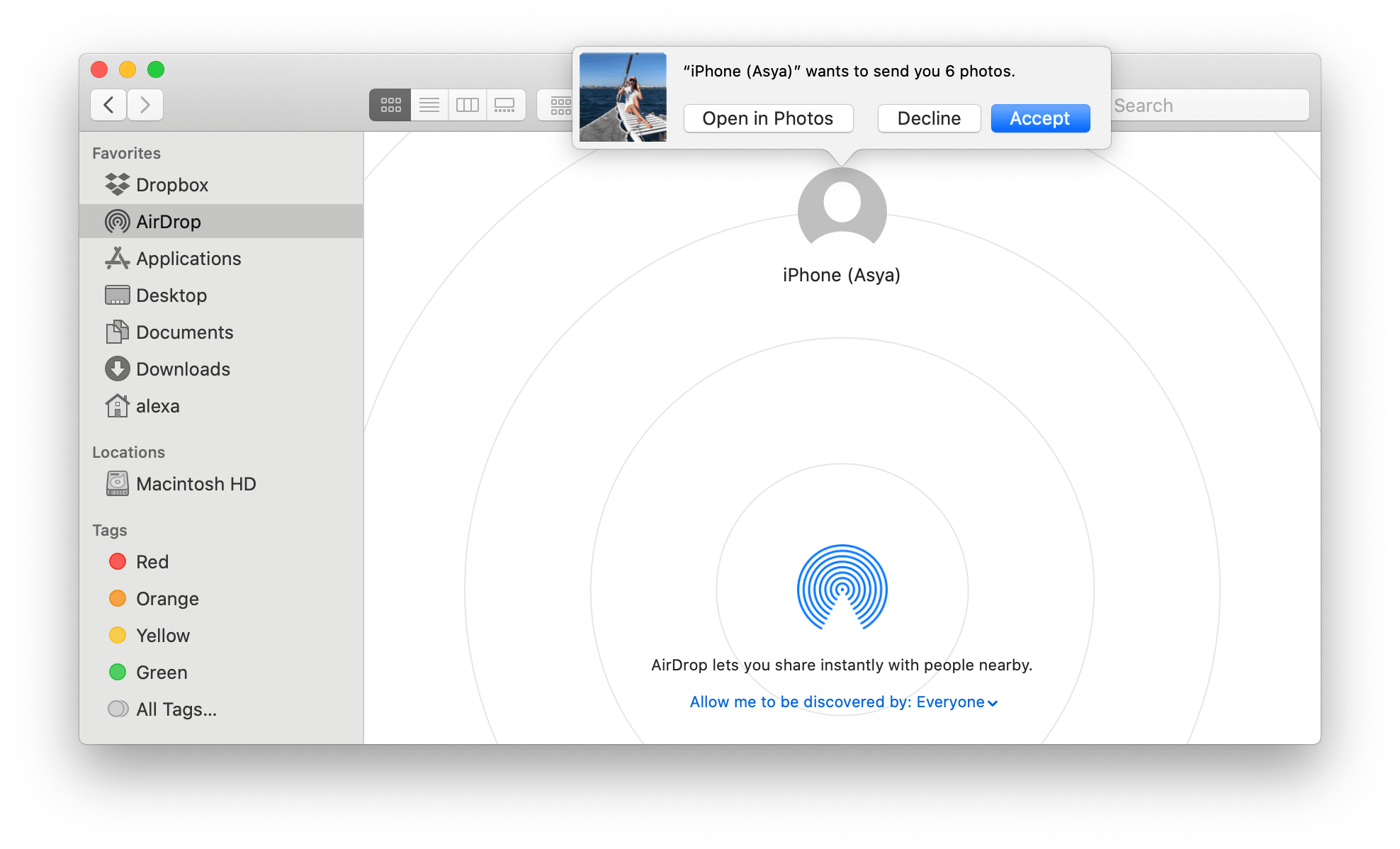 airdrop not working on mac
