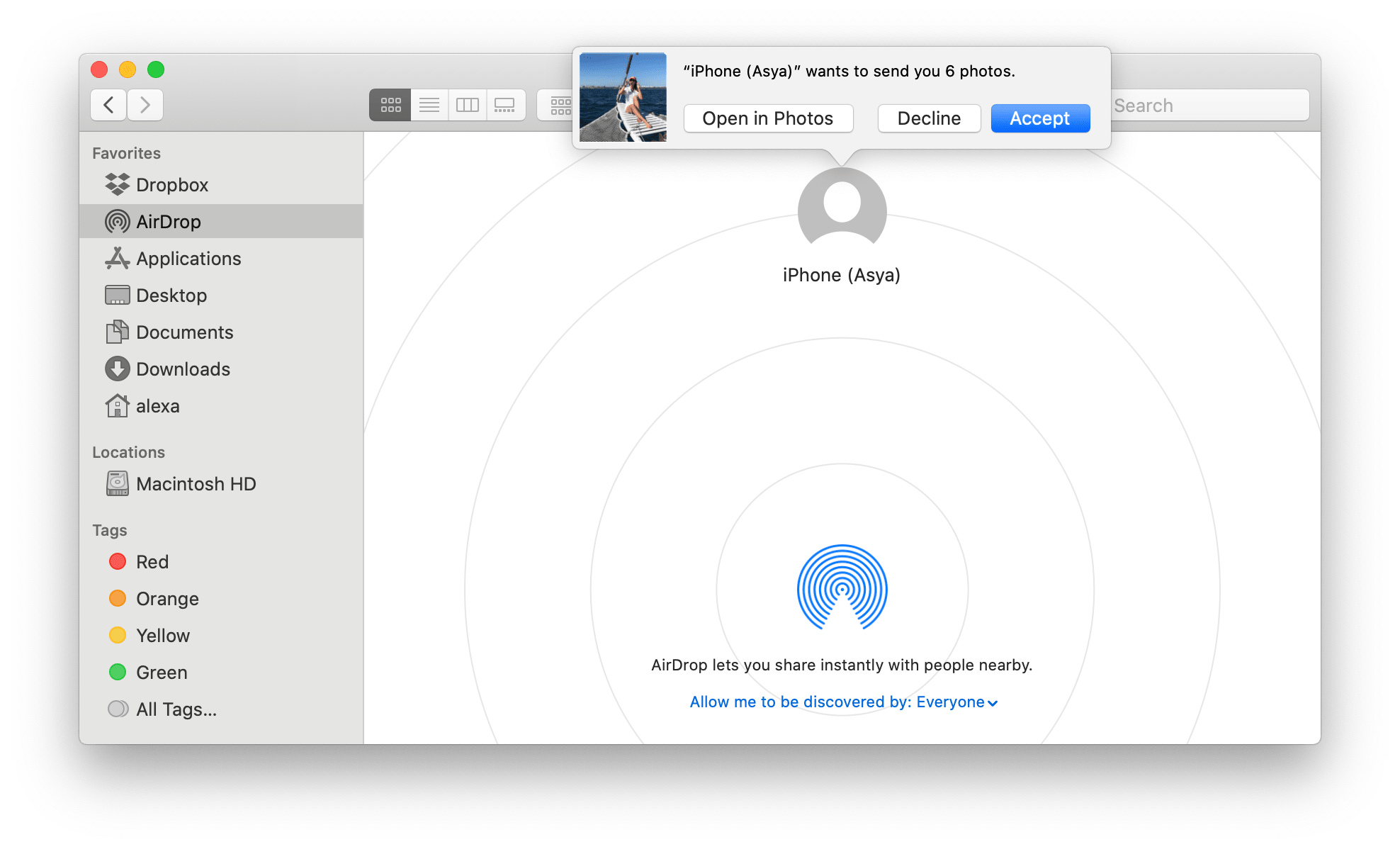 enable airdrop on mac