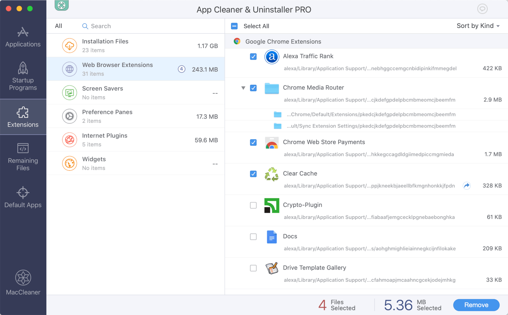 remove app cleaner mac