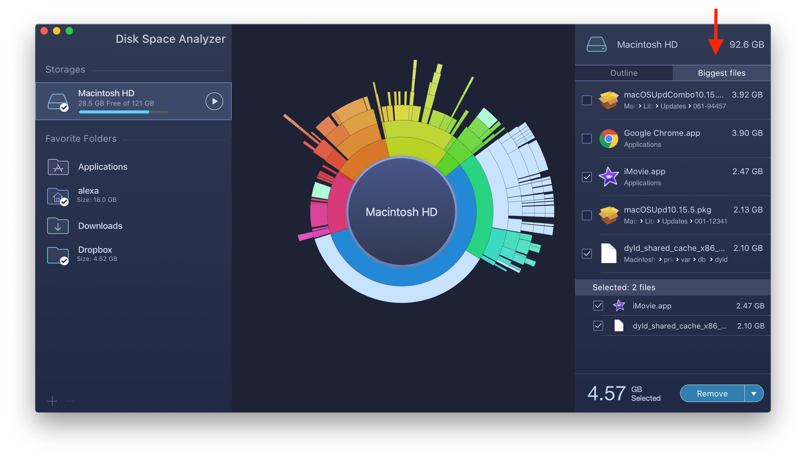 macbook air disk space