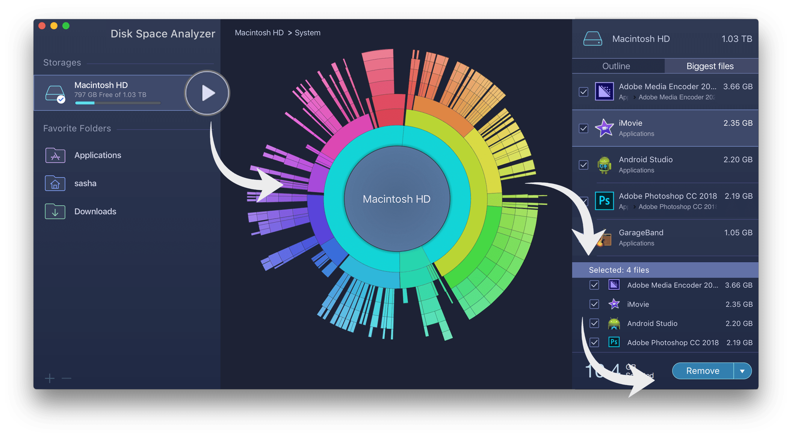 how to free disk space on mac