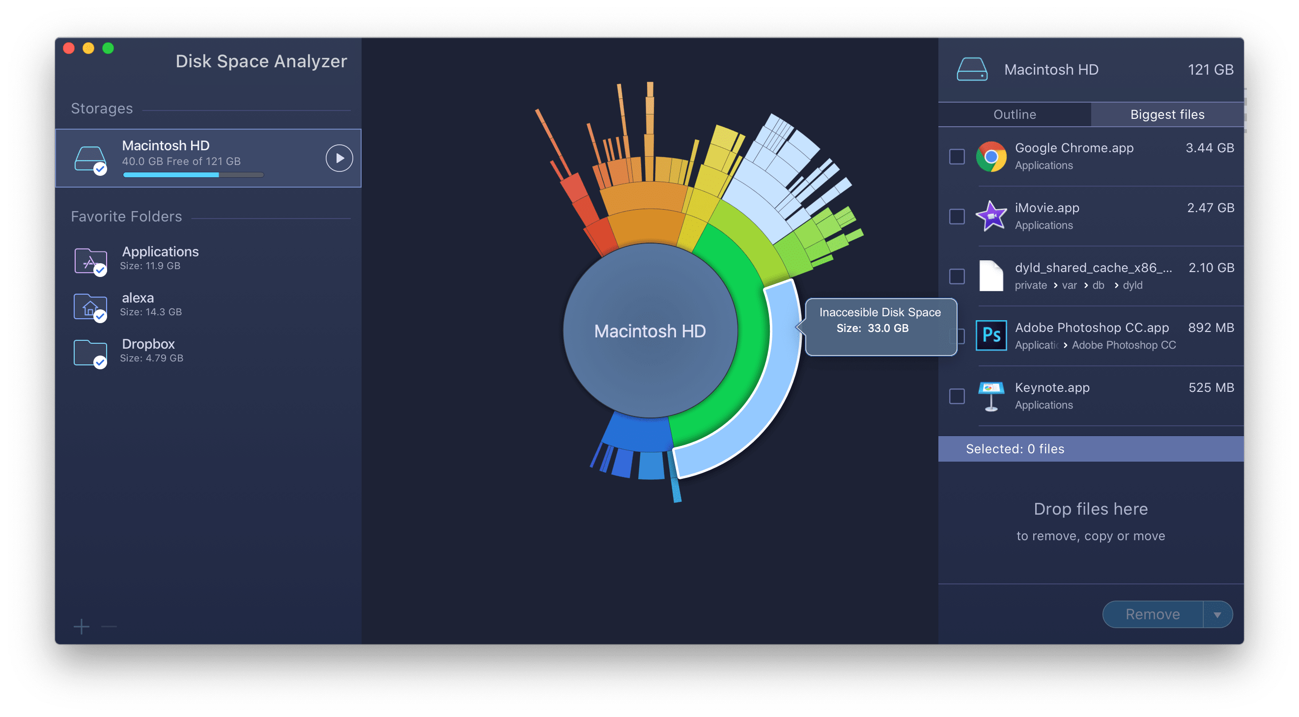 mac hard drive space filled