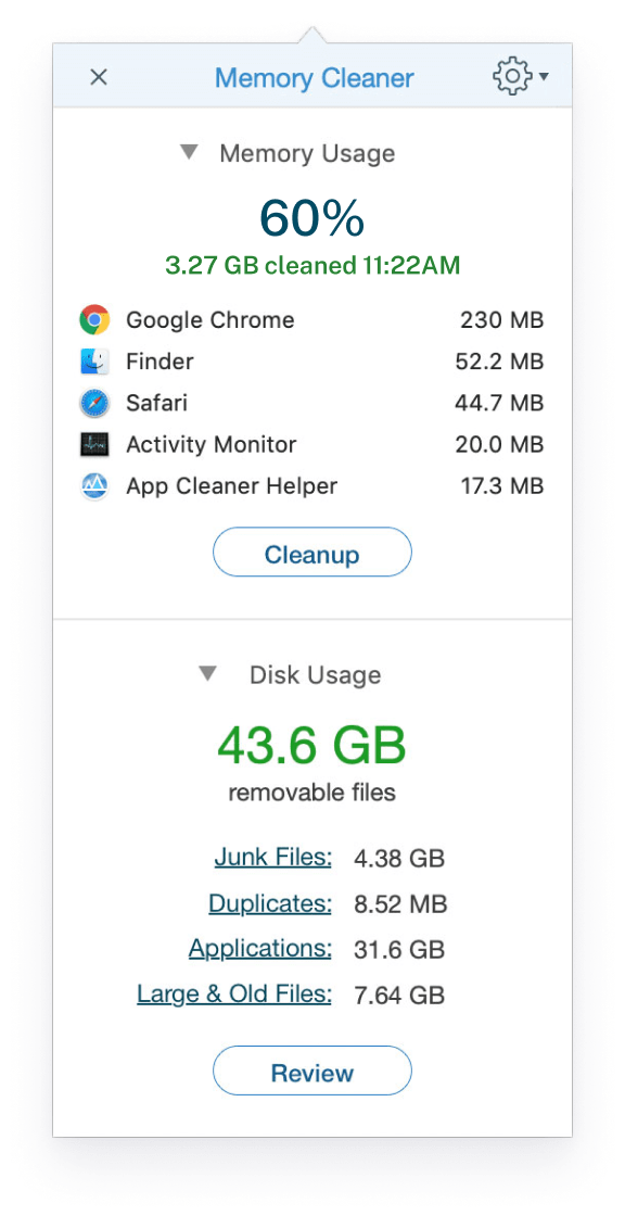 memory cleaner mac rar