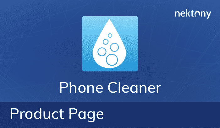 Phone Cleaner for Media Files - Product Page