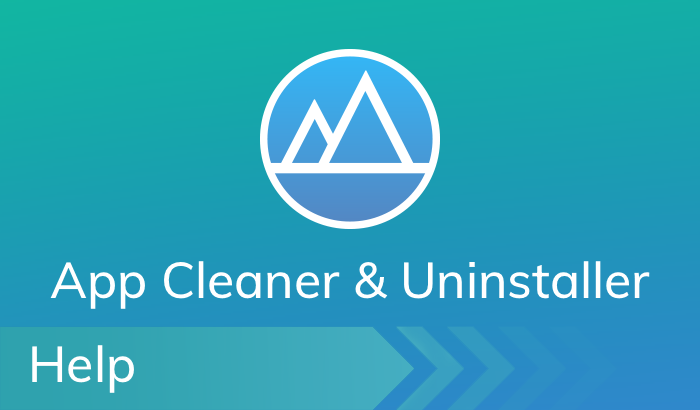 App Cleaner & Uninstaller - Help Page