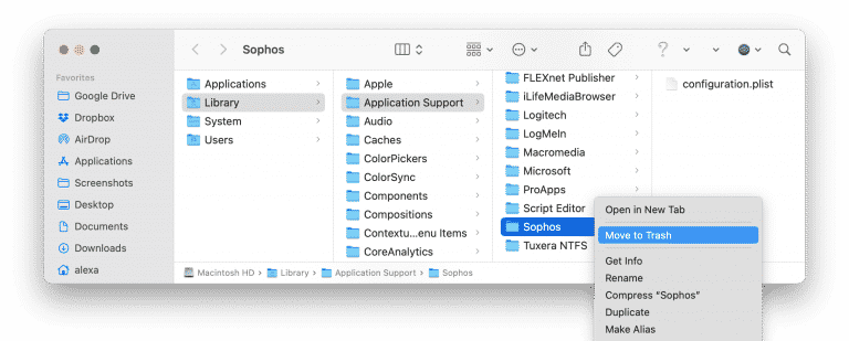 install sophos endpoint mac