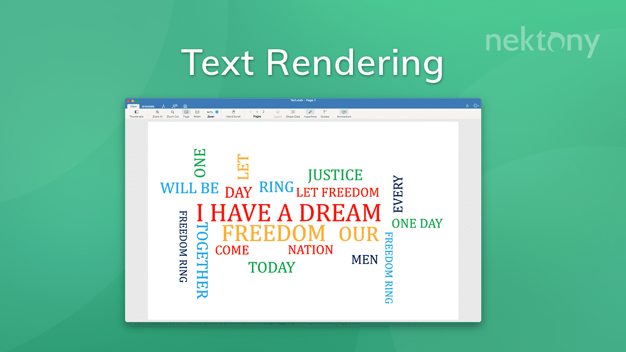 YouTube cover text rendering