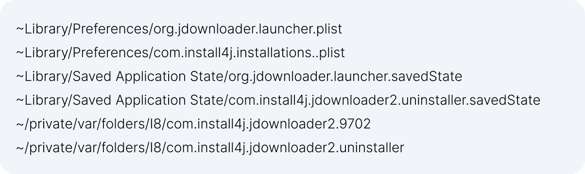 JDownloader files
