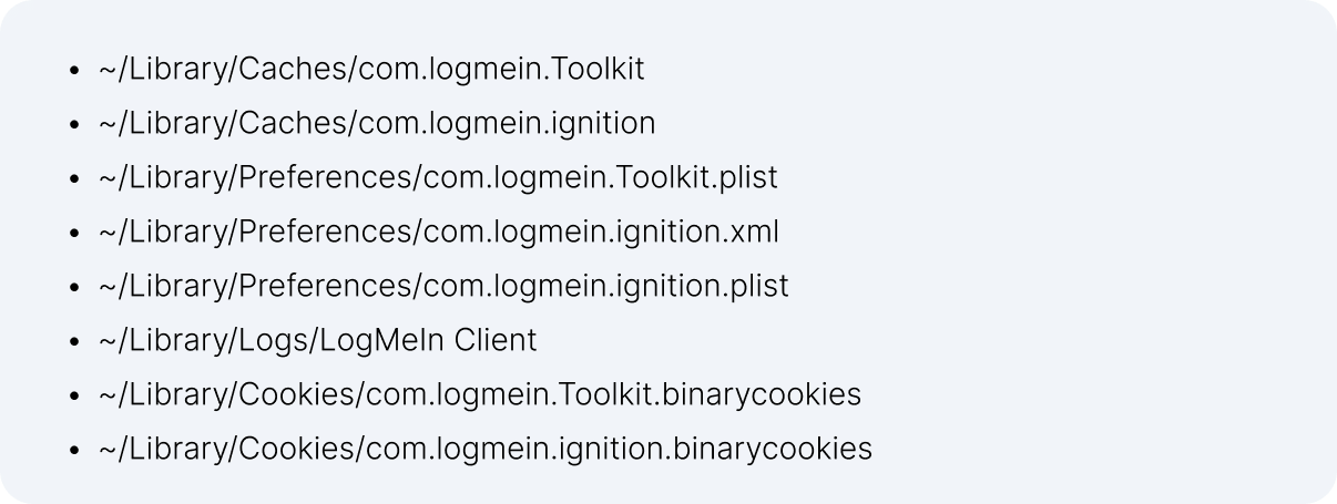 Logmein related files