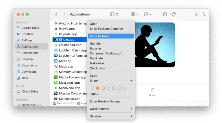 How to Uninstall Kindle on Mac - Removal Guide | Nektony