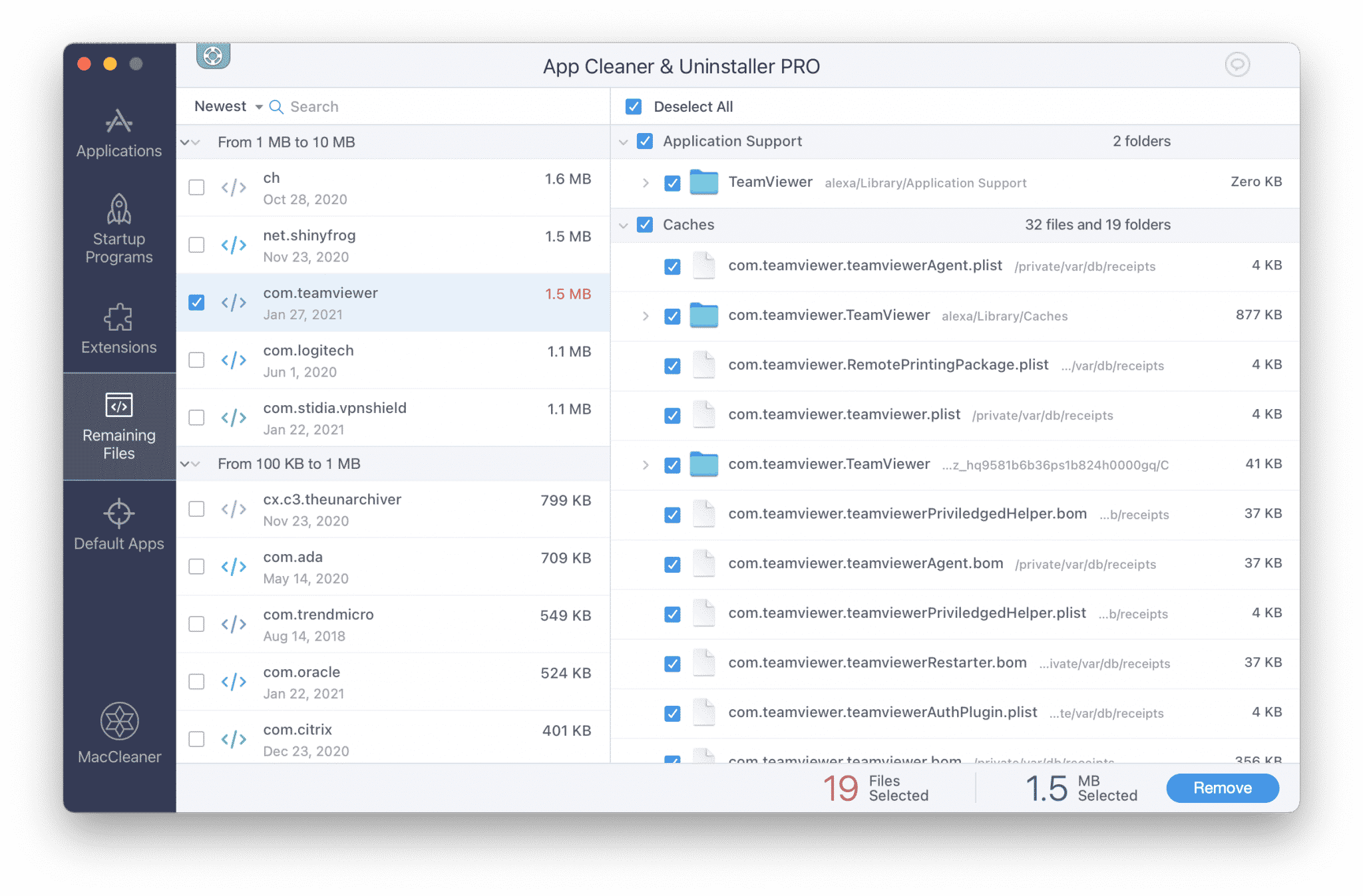 m1 files teamviewer
