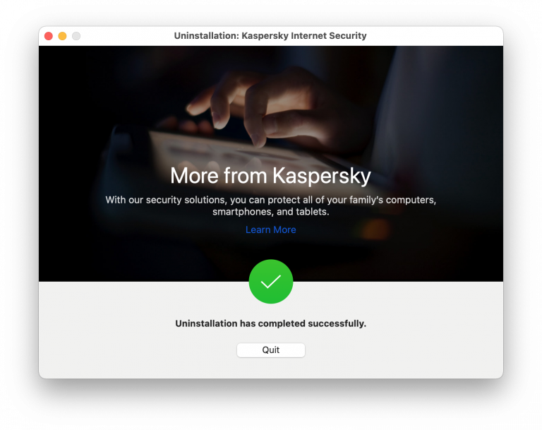 kaspersky uninstall tool mac