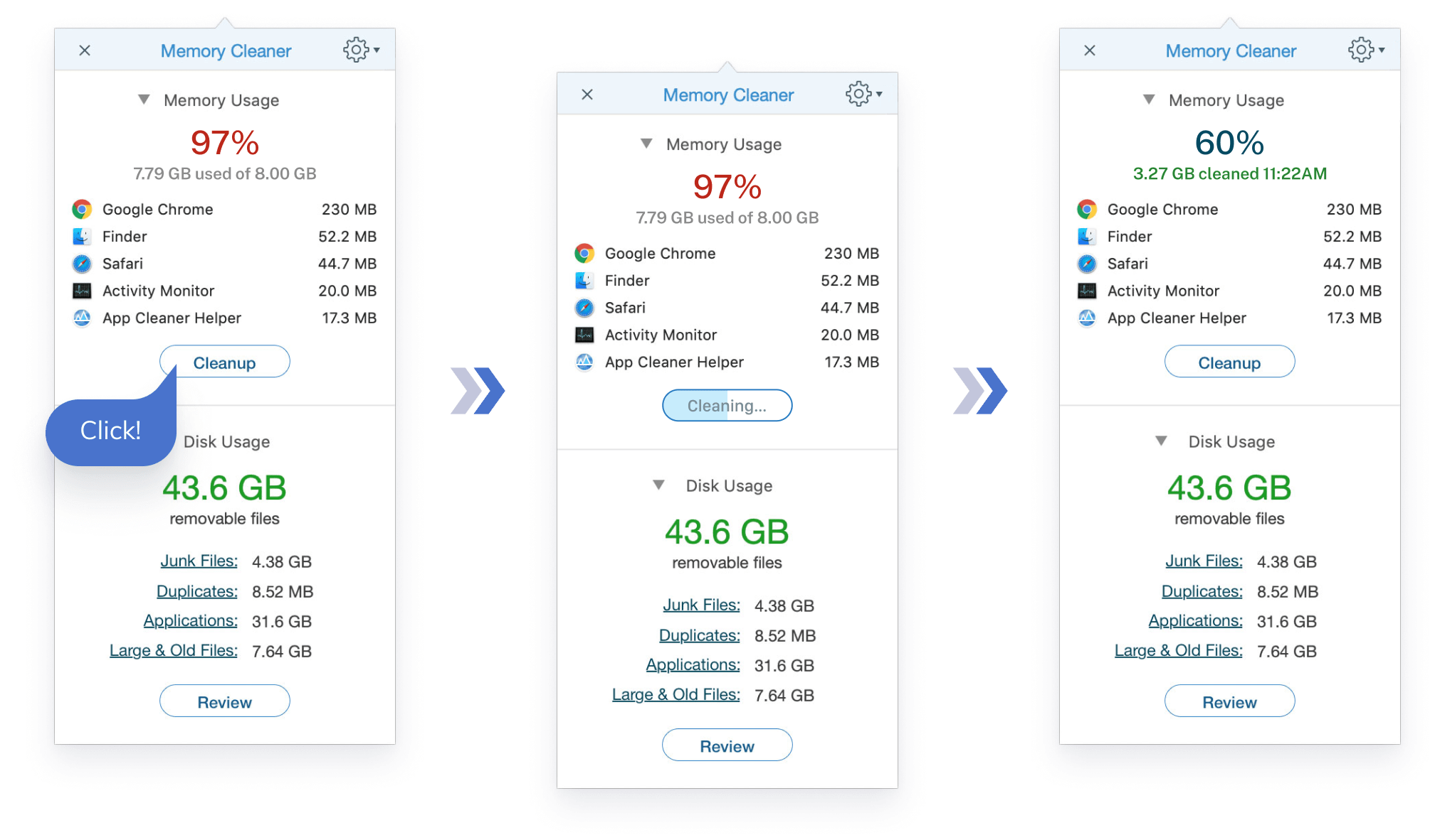 how to clean up ram on mac