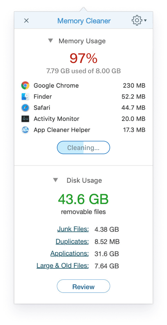 memory doc cleaner mac