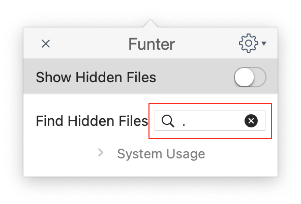 Go to Folder search field in Finder
