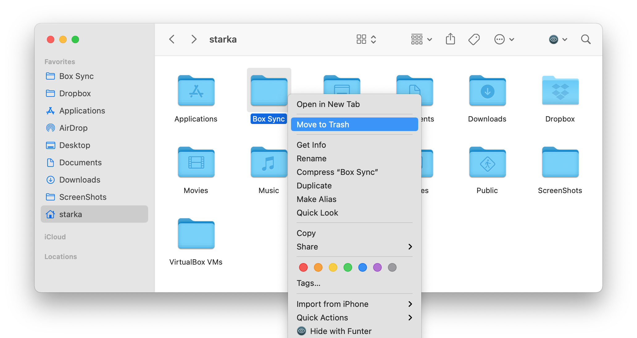 box sync for mac forzen