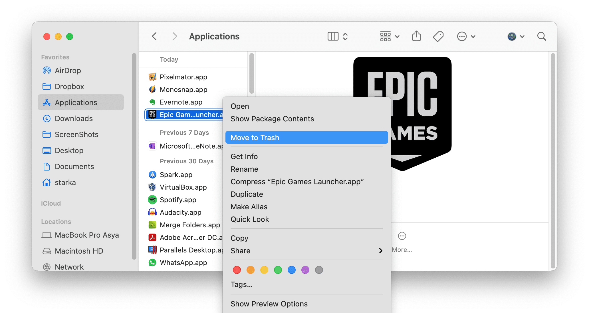 Uninstall Epic Games Launcher from Mac - Removal Guide