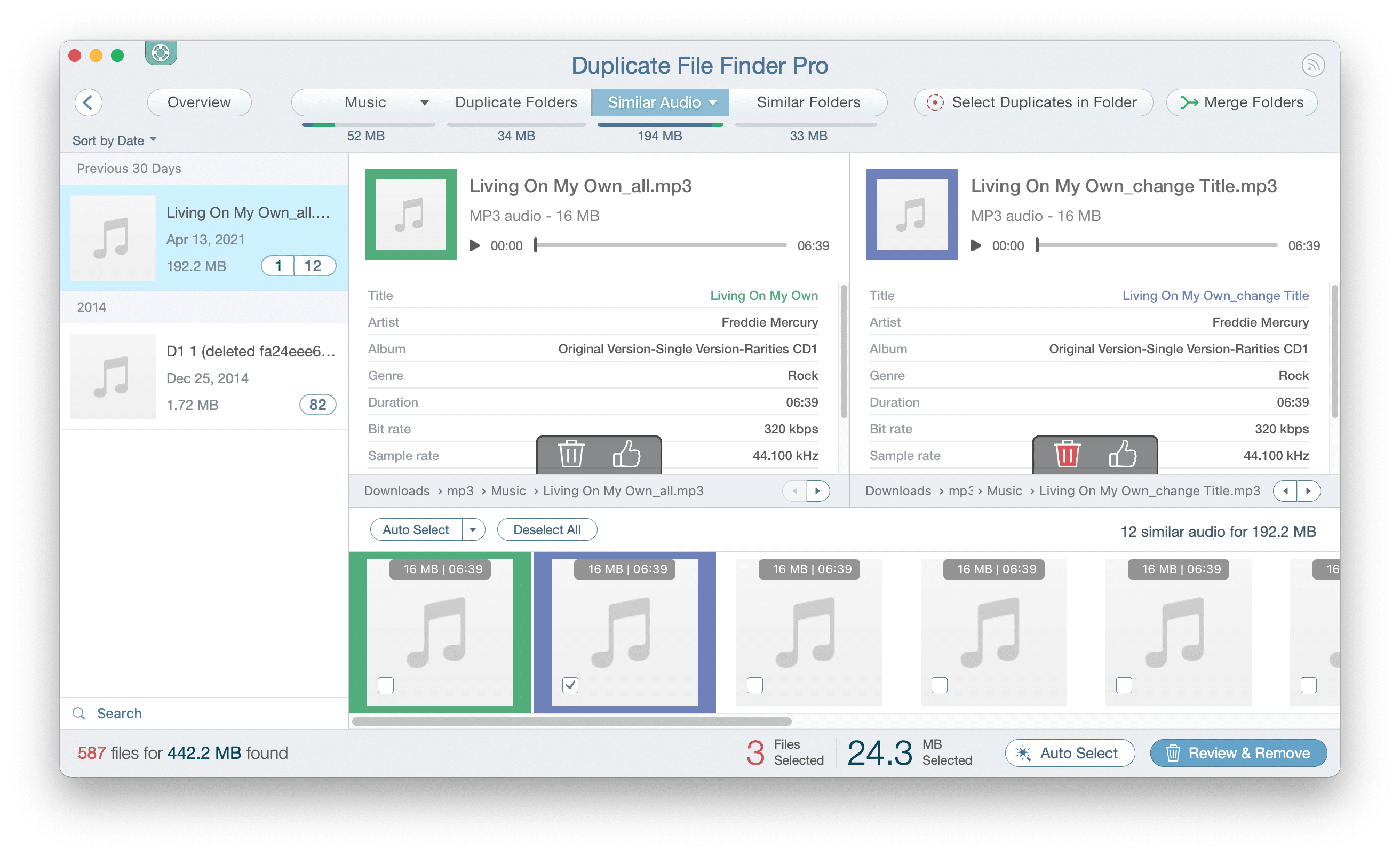duplicate music files finder free
