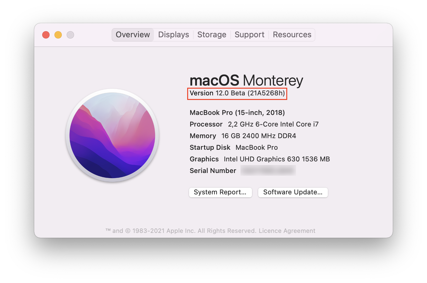 latest version of macos monterey