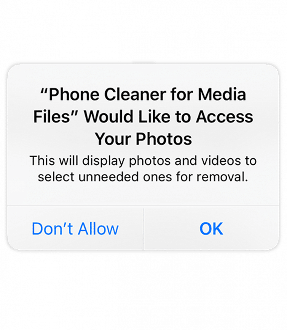 cleaner for iphone grant access
